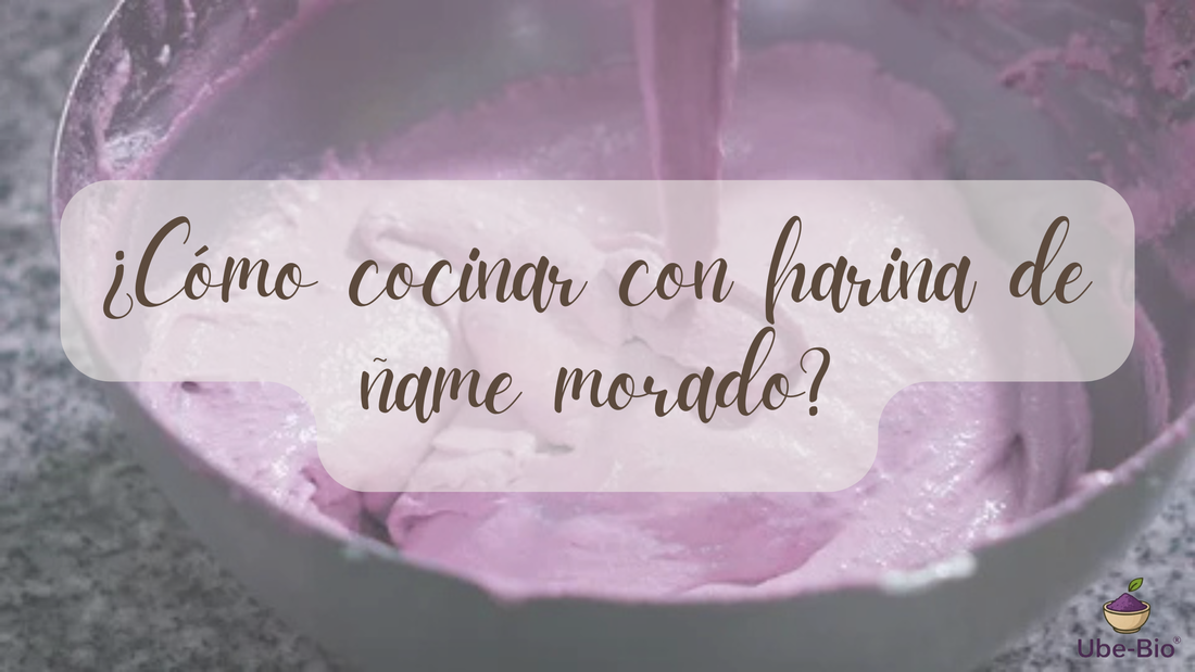 ¿Cómo cocinar con harina de ñame morado?