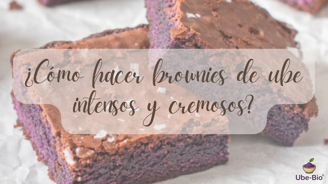 ¿Cómo hacer brownies de ube intensos y cremosos?