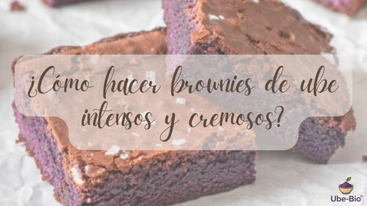 ¿Cómo hacer brownies de ube intensos y cremosos?