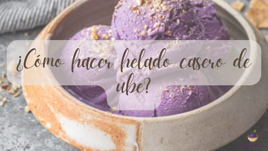 ¿Cómo hacer helado casero de ube?