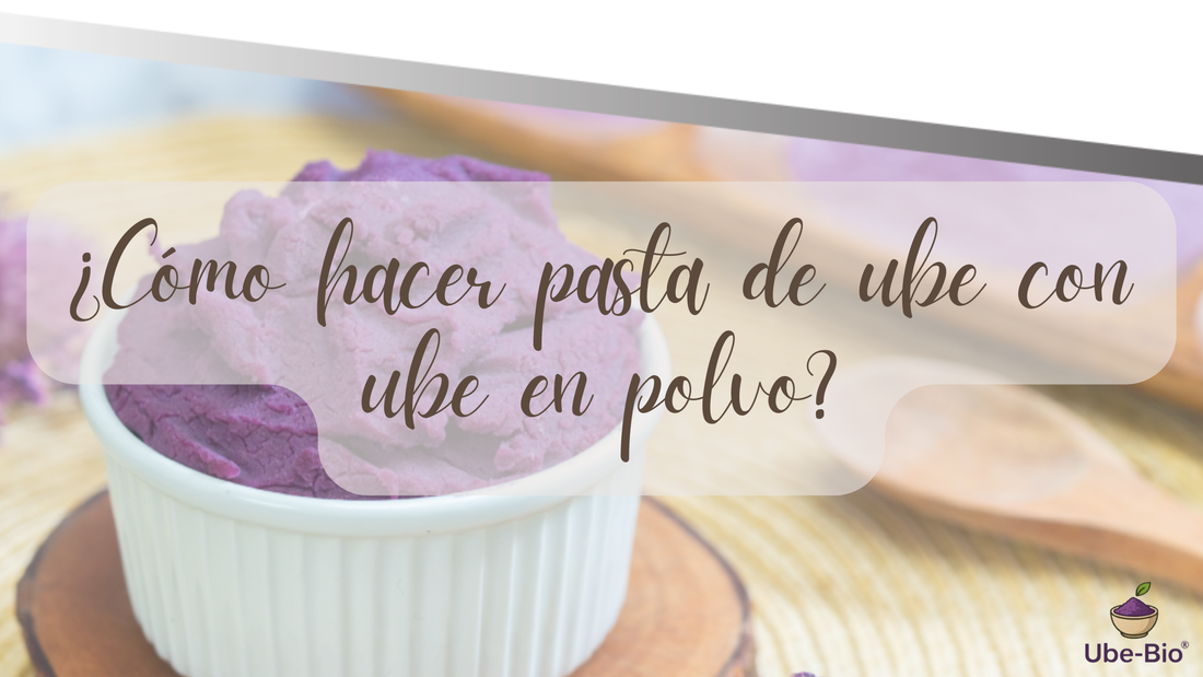 ¿Cómo hacer pasta de ube con ube en polvo?