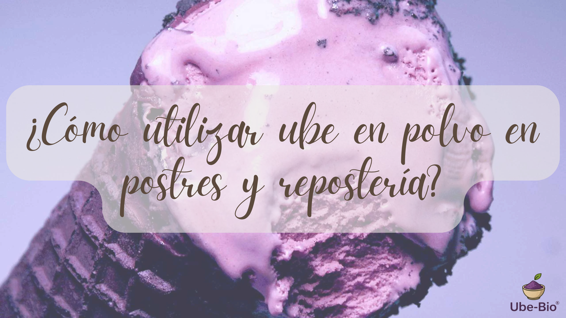 ¿Cómo utilizar ube en polvo en postres y repostería?