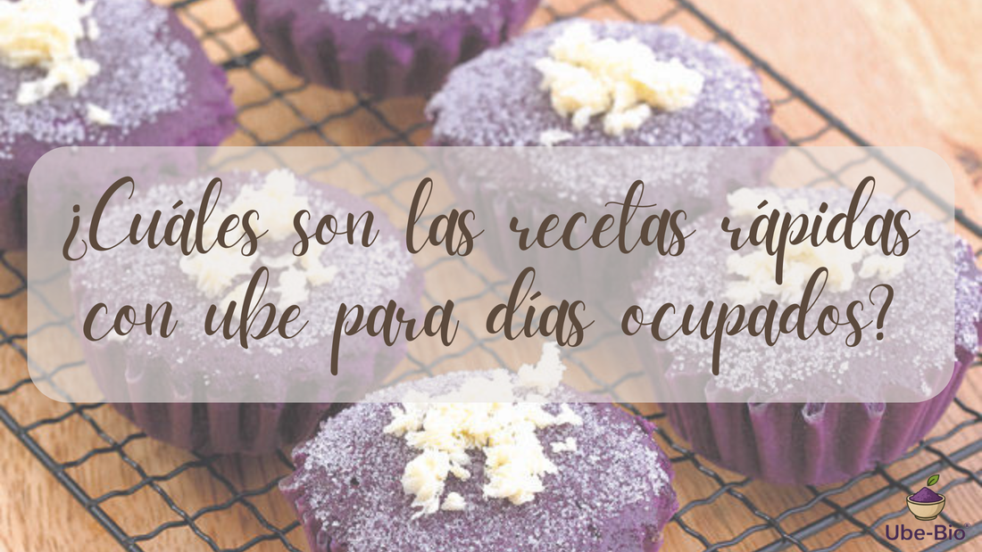¿Cuáles son las recetas rápidas con ube para días ocupados?