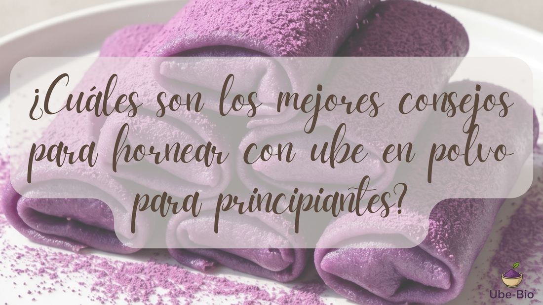 ¿Cuáles son los mejores consejos para hornear con ube en polvo para principiantes?