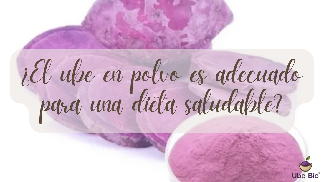 ¿El ube en polvo es adecuado para una dieta saludable?