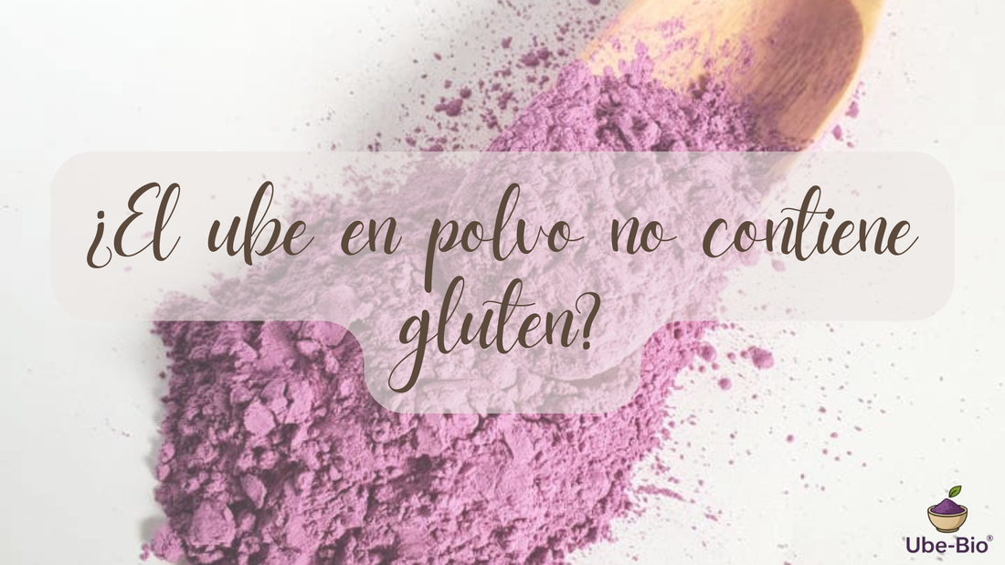 ¿El ube en polvo no contiene gluten?
