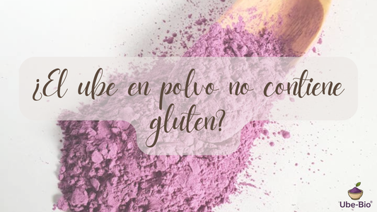 ¿El ube en polvo no contiene gluten?