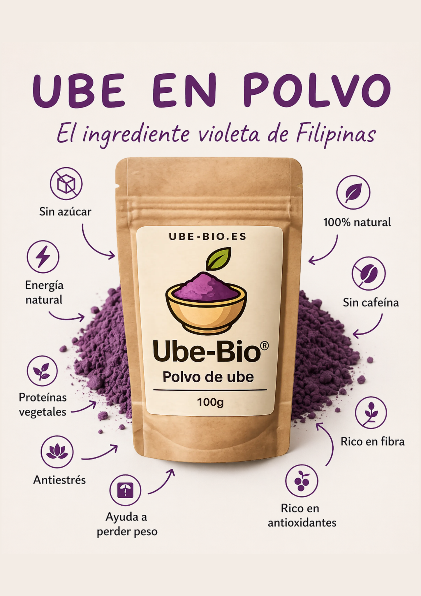 beneficios de ube en polvo 